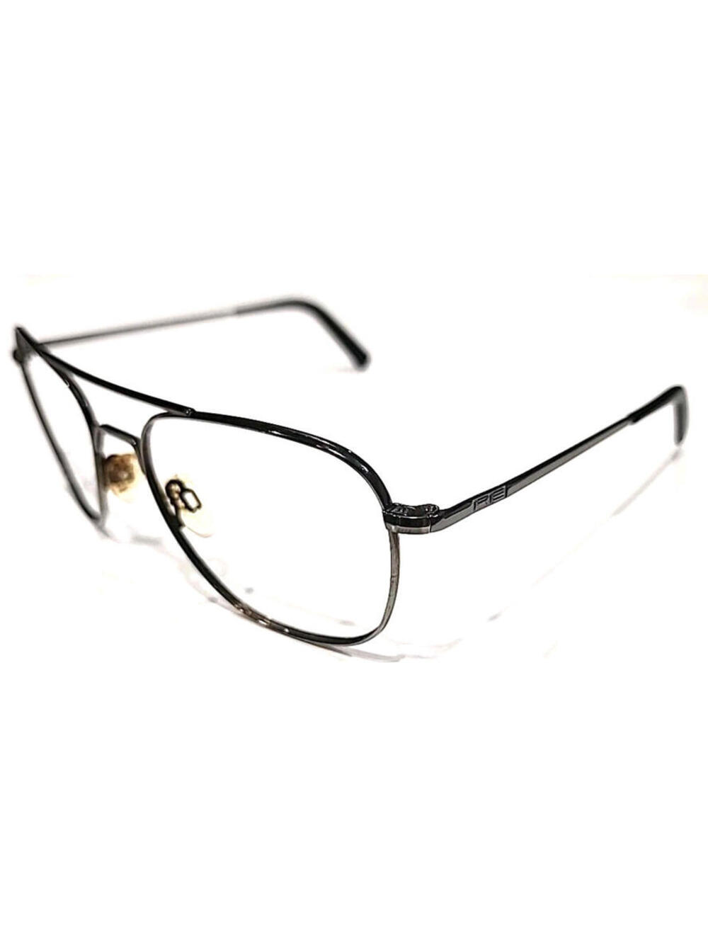 Randolph Archer No Lenses Dark Ruthenium Square Sunglasses Frame 58-20 140 USA